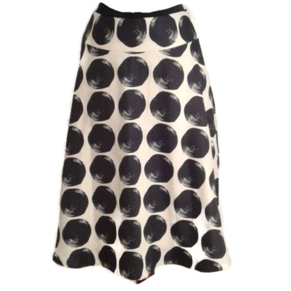 The Limited XS polka dot knee length skirt New